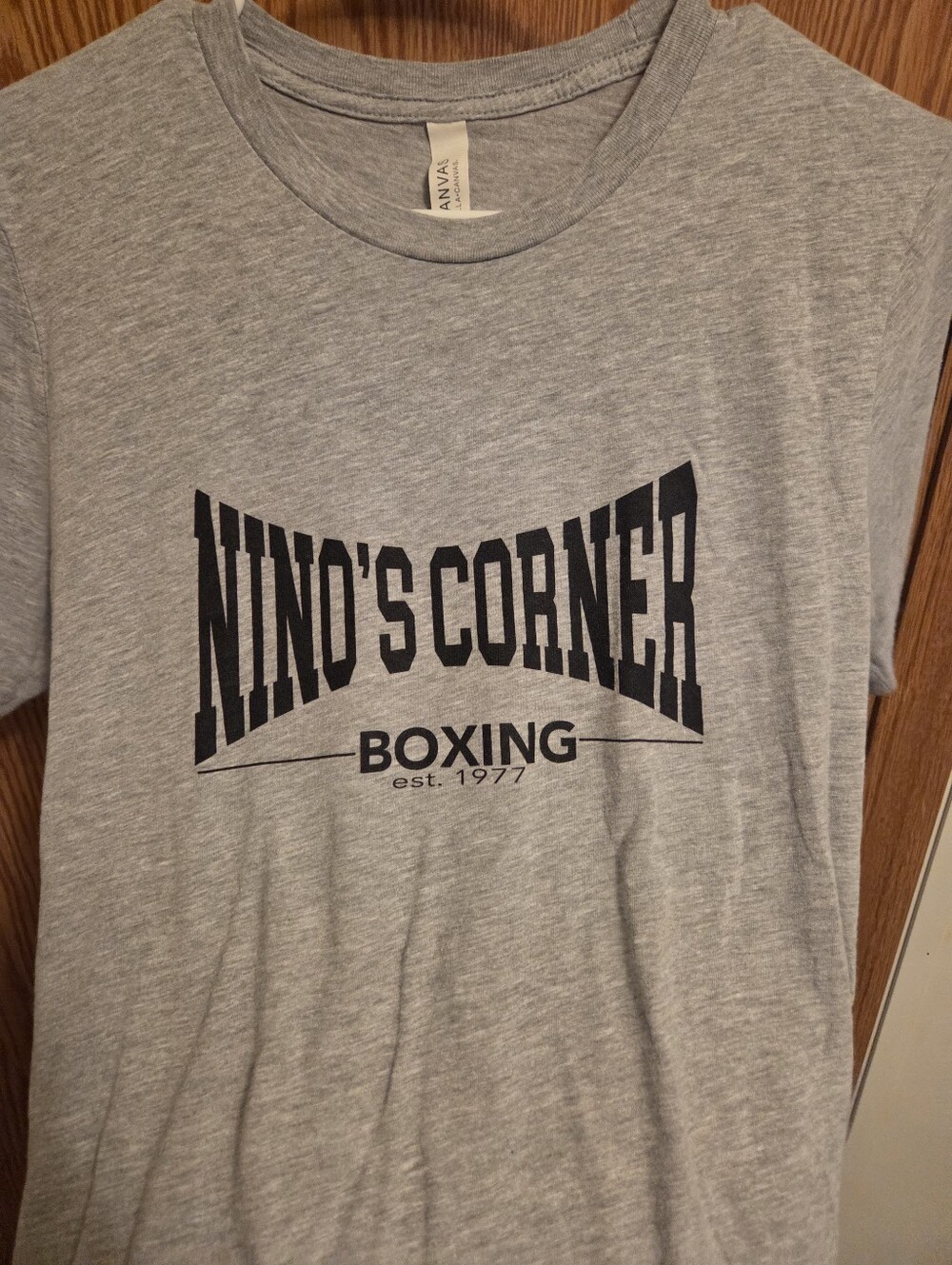 Bella Canvas Nino's Corner Boxing Shirt Sz Medium Men's NWOT - Picture 2 of 4